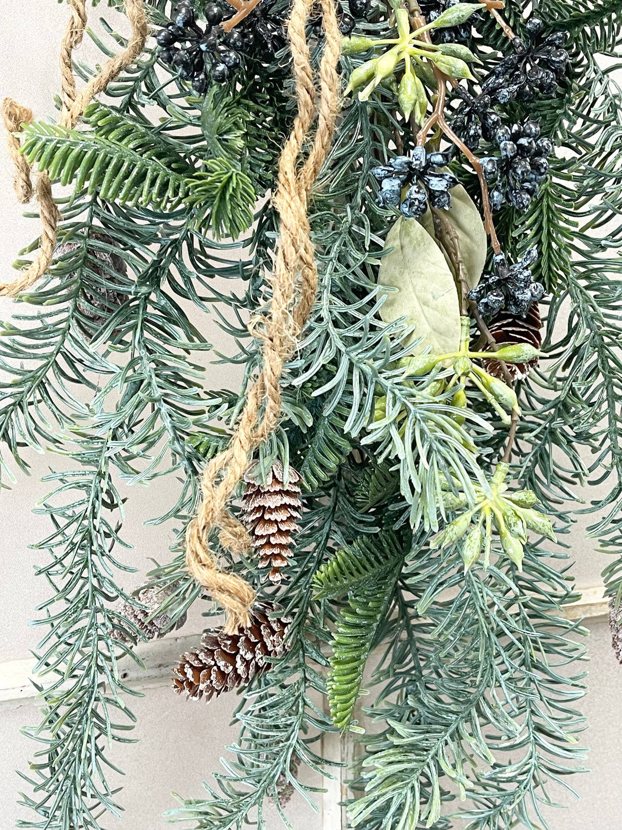 White Sugar Spruce Hanging Teardrop
