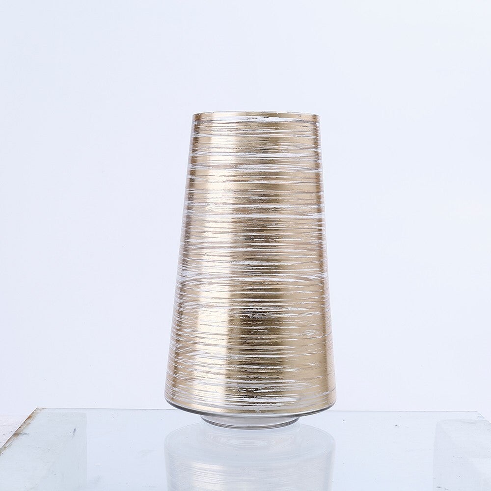 Sintra Metallic Glass Vase