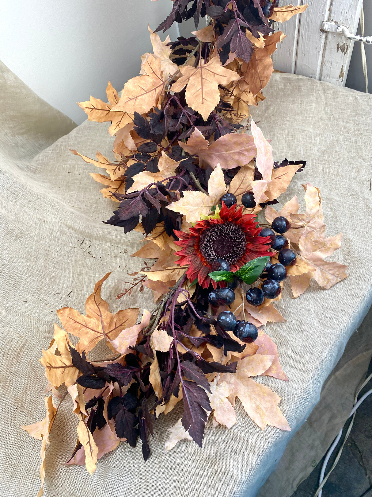 68" Autumn Darkness Garland