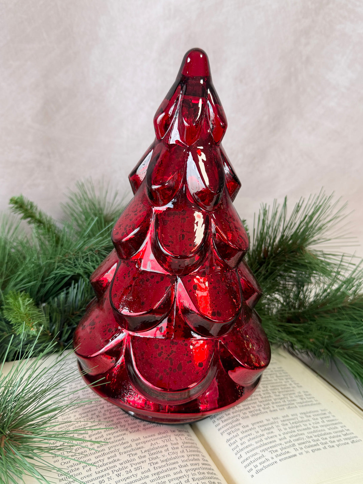 Silves Royal Red Glass Tree