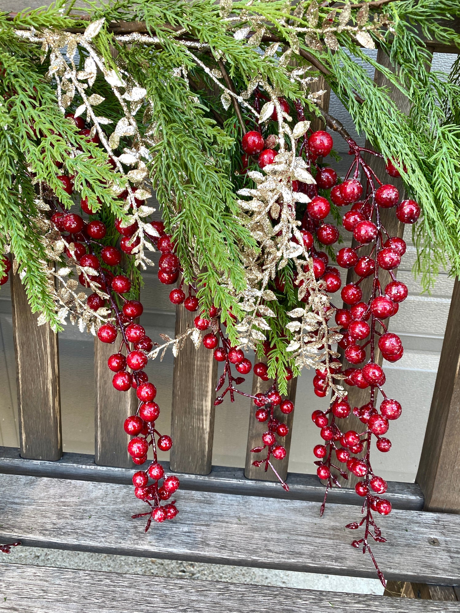 64" Woodland Berry Cascade Garland