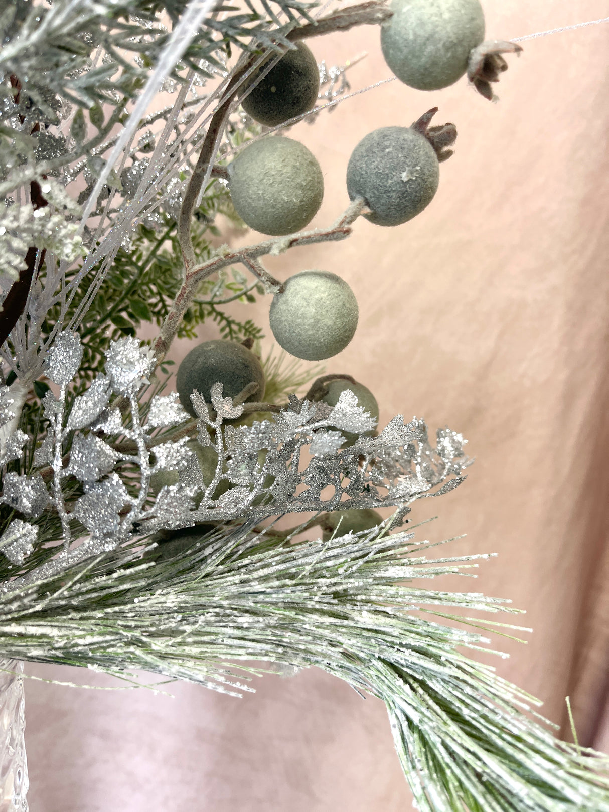 25" Silver Sparkle Drop-In