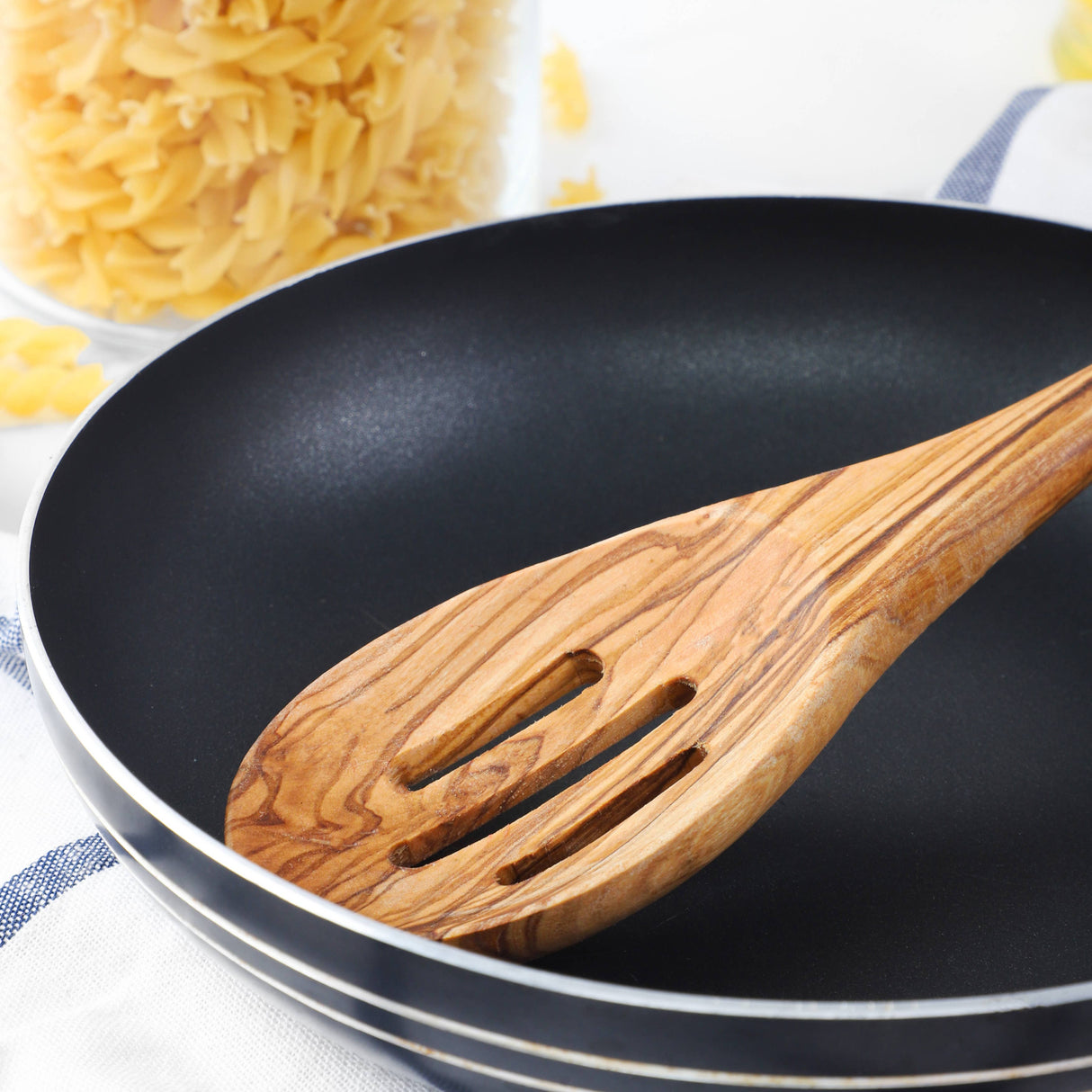 Olive Wood Handmade Slotted Spoon