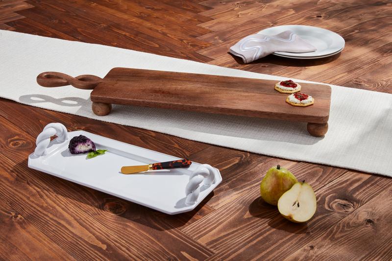 Twisted Handle Footed Board