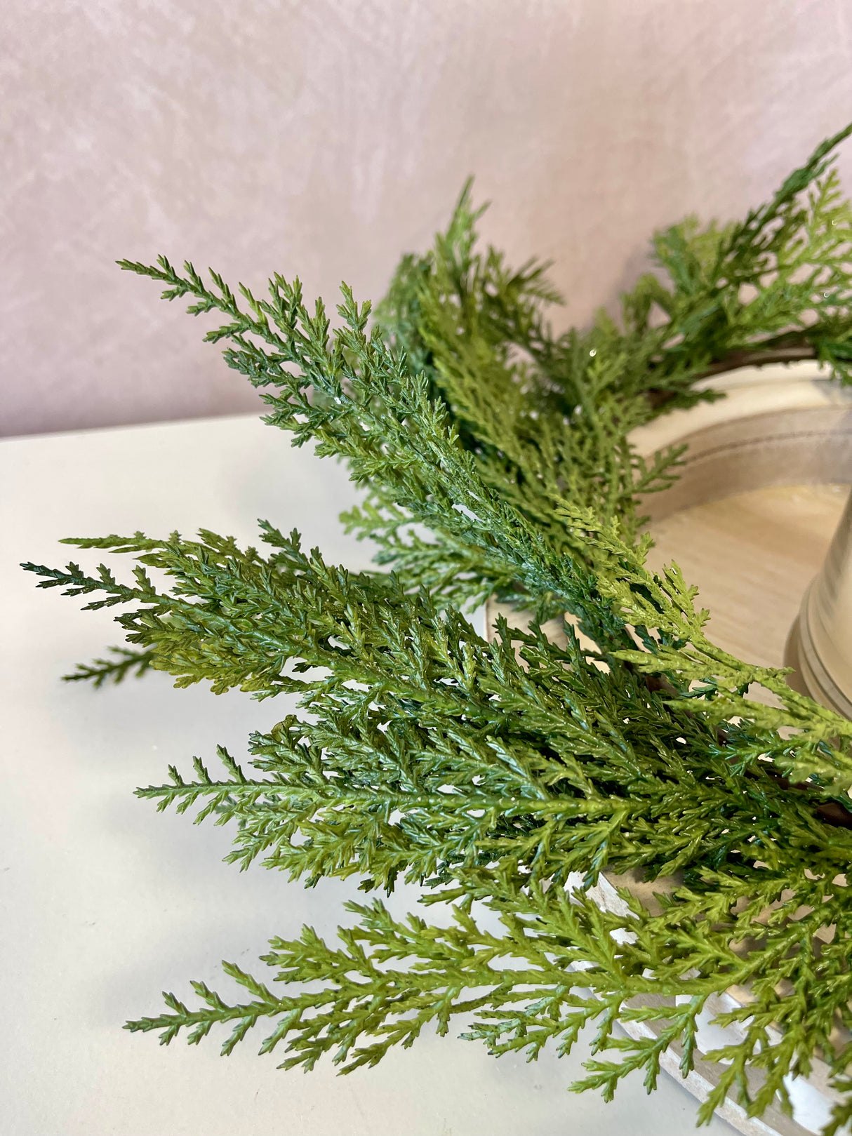 Real Touch Cedar Candle Ring