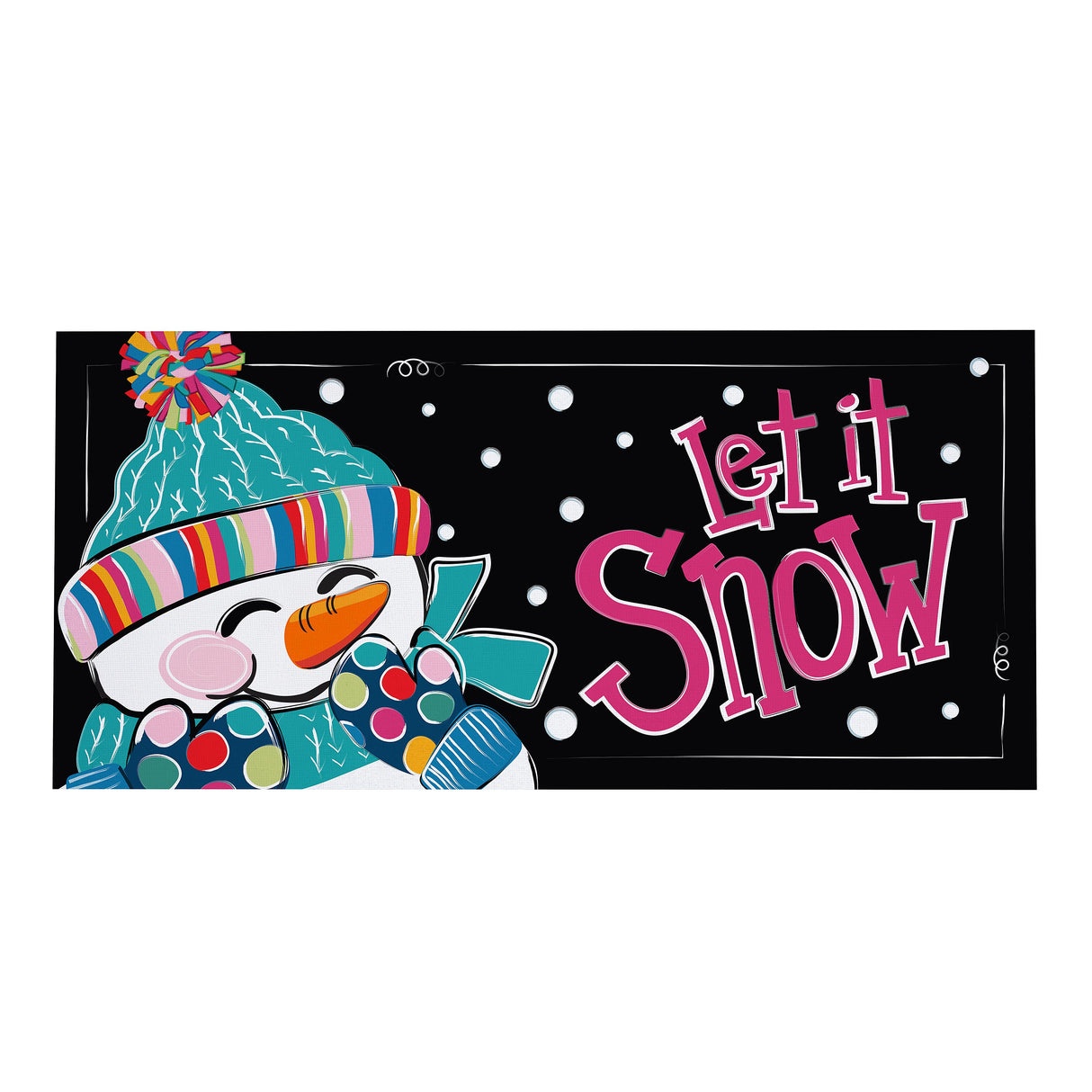 Let It Snow-Man Sassafras Switch Mat