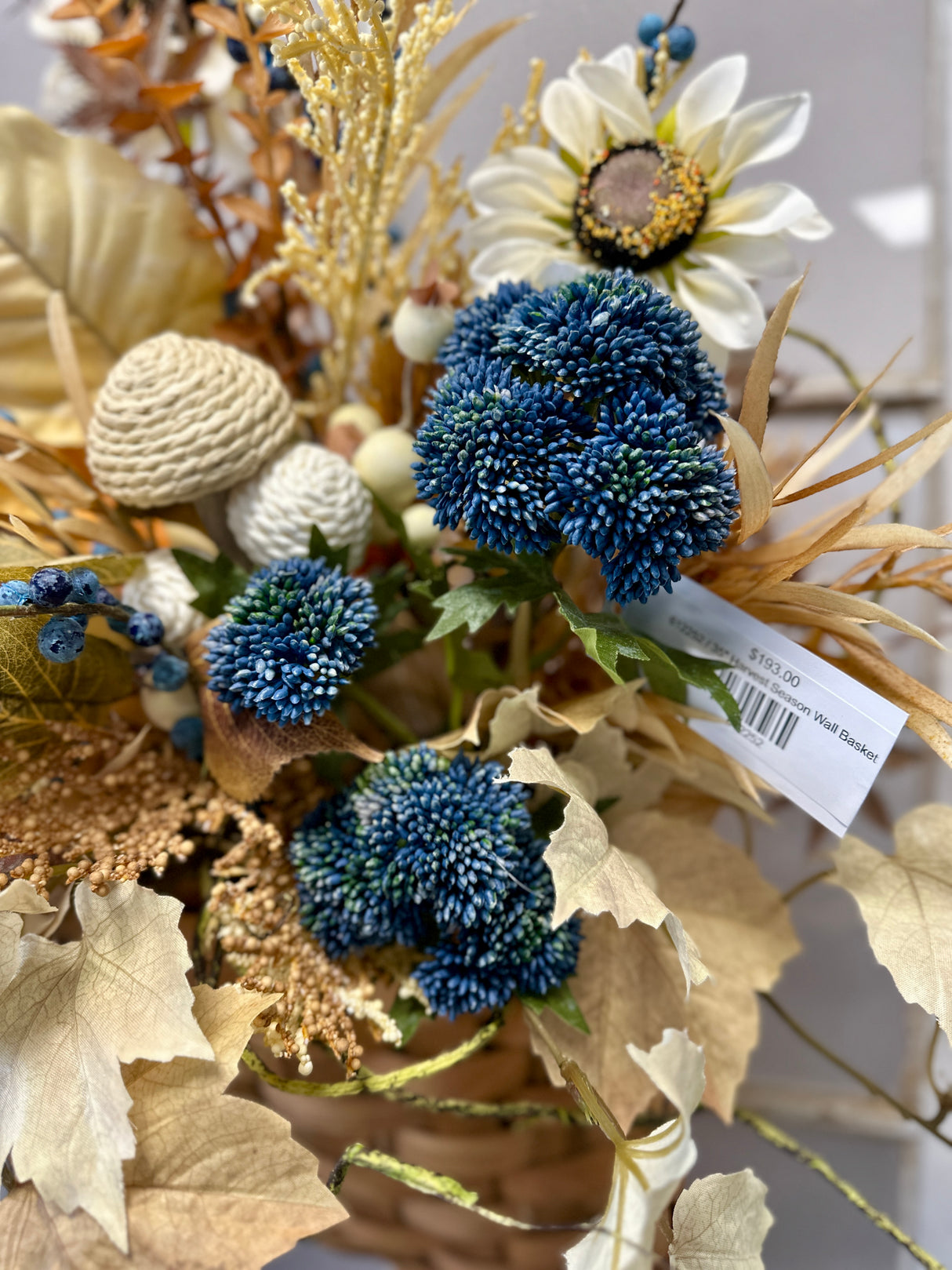 35" Harvest Season Wall Basket