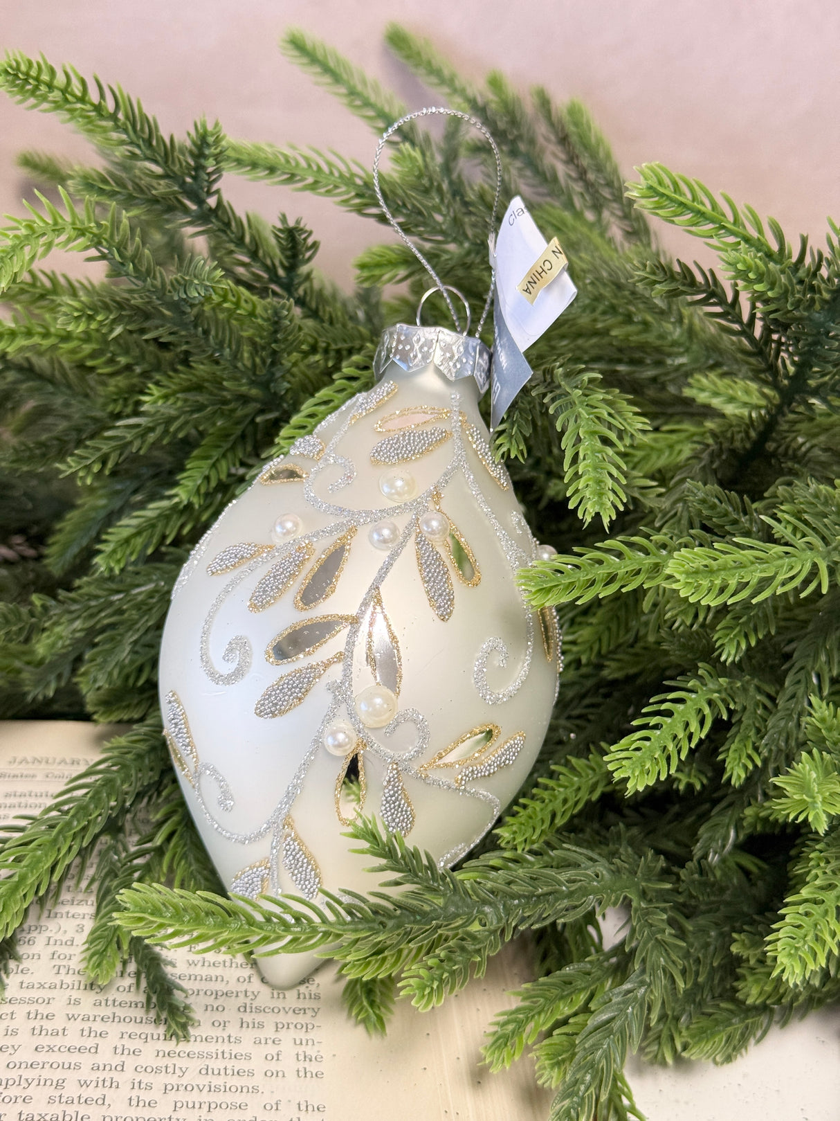 Class Holiday Glass Ornament - 2 Styles