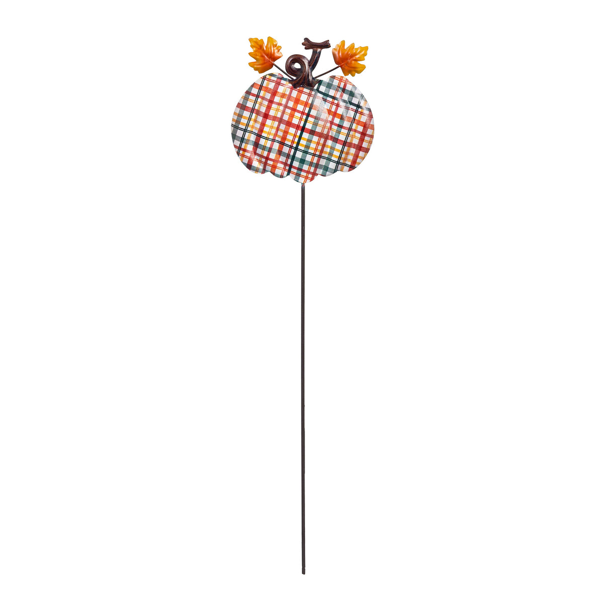 Checkered Pumpkin Metal Pick - 6 Styles
