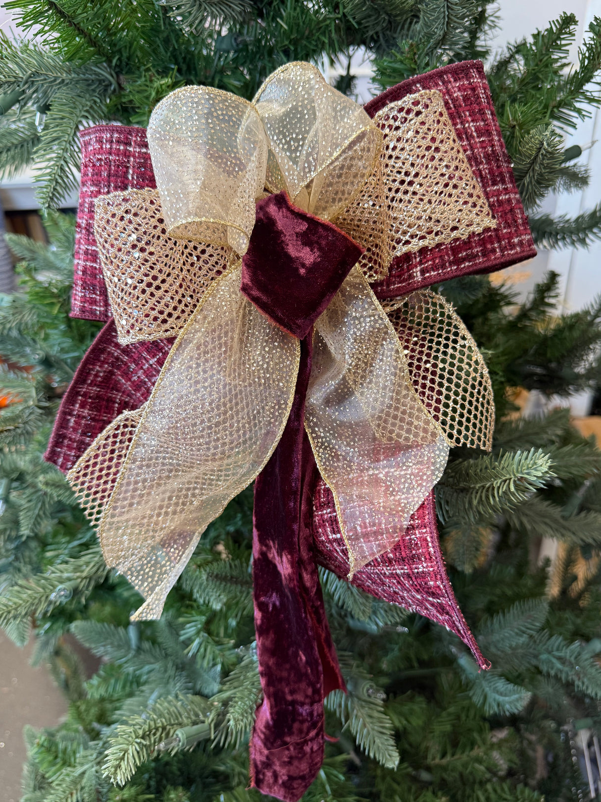 14" Burgundy Bliss Bow