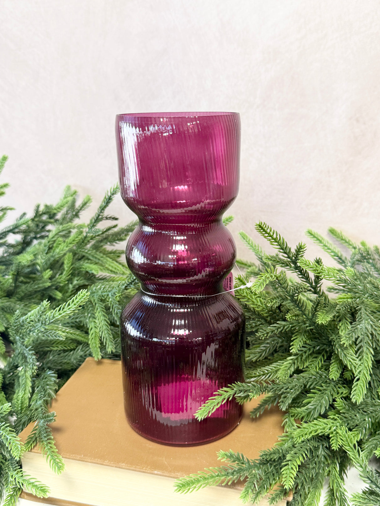 10" Rich Cherry Candleholder