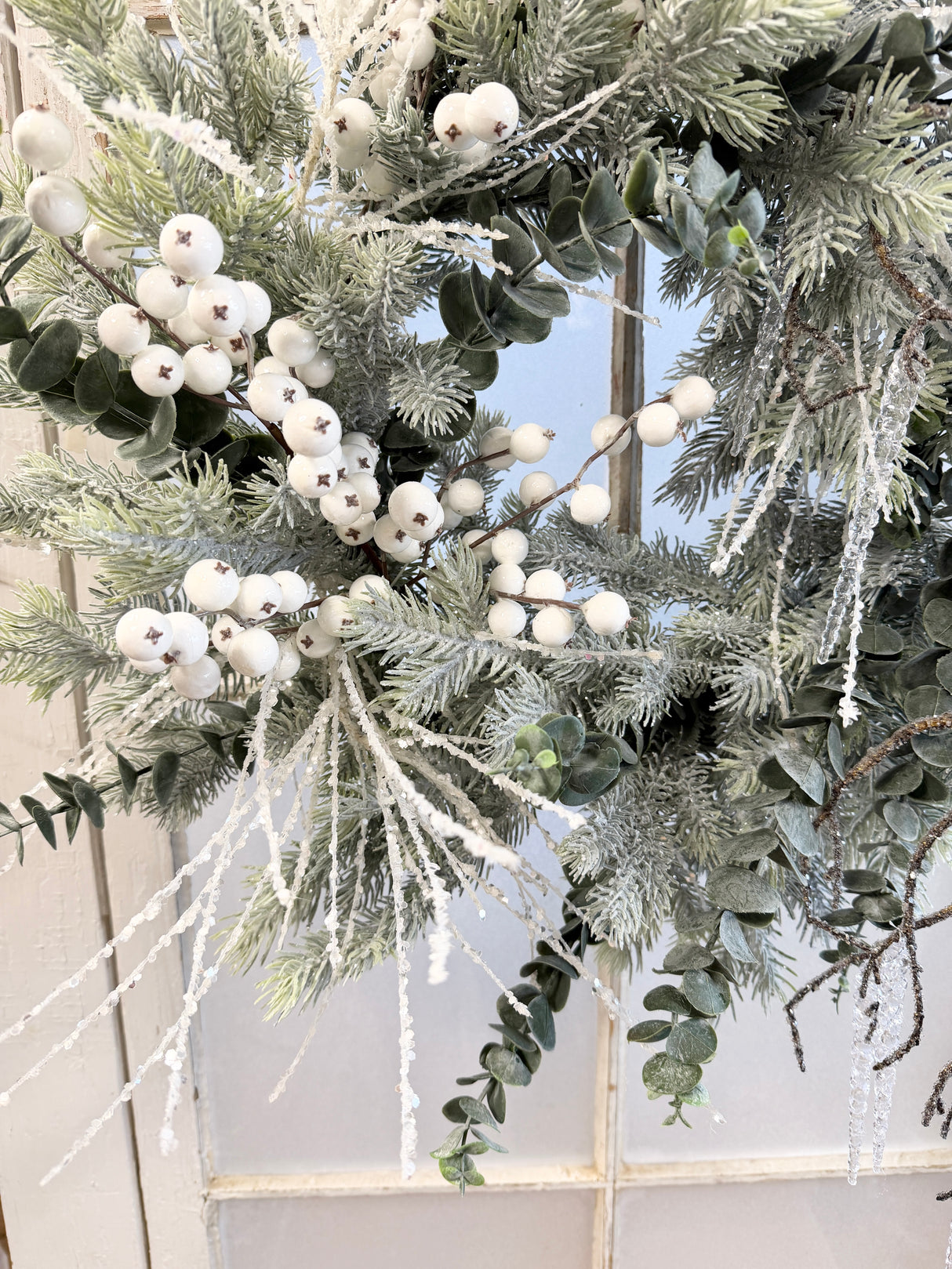 21" Icy Arctic Blast Wreath