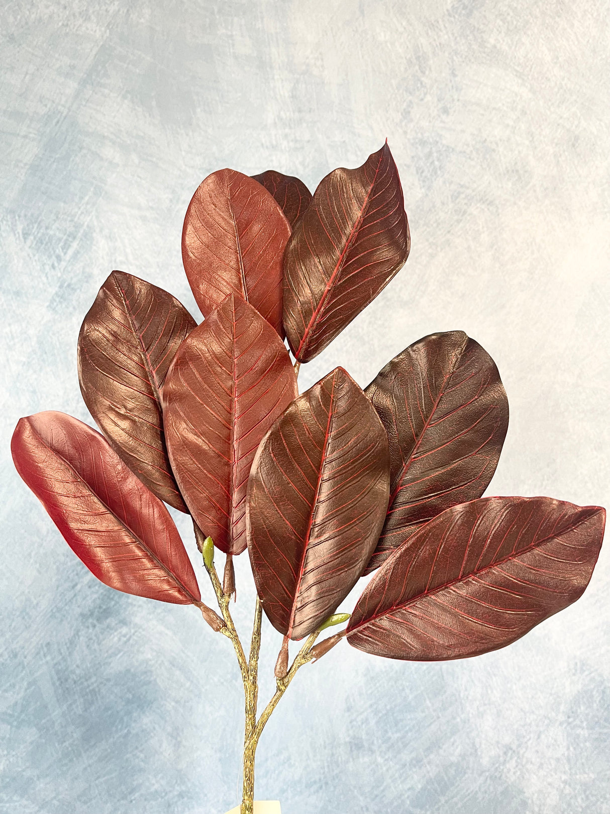 Burgundy Magnolia Leaf Spray