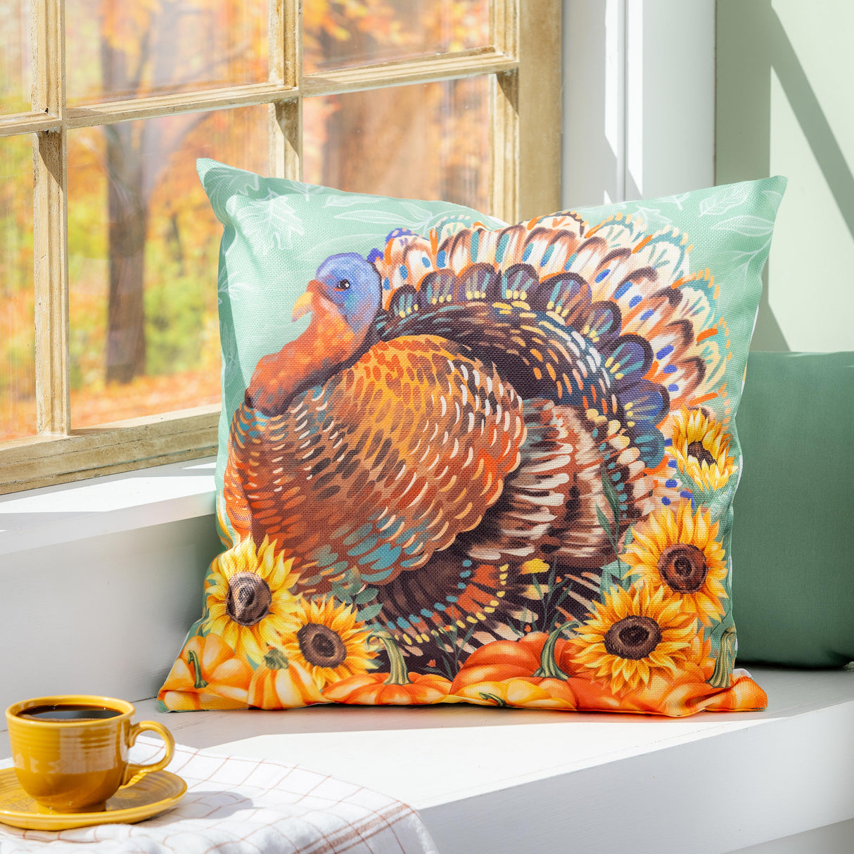 Grateful Gatherings Turkey Pillow Cover