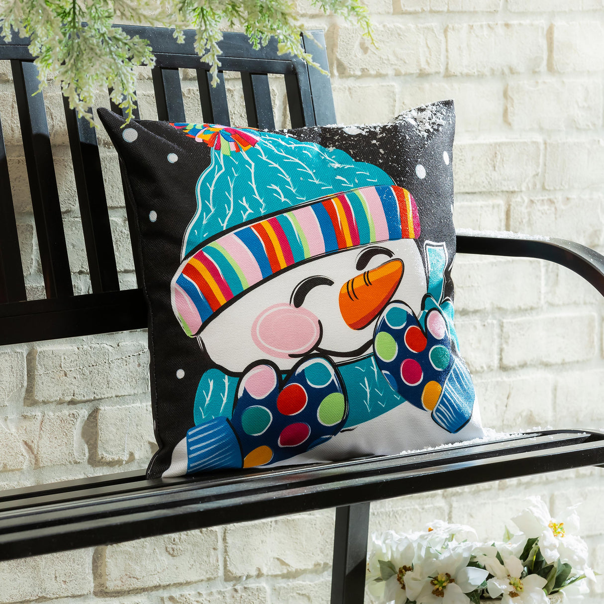 Let It Snow-Man Pillow Cover