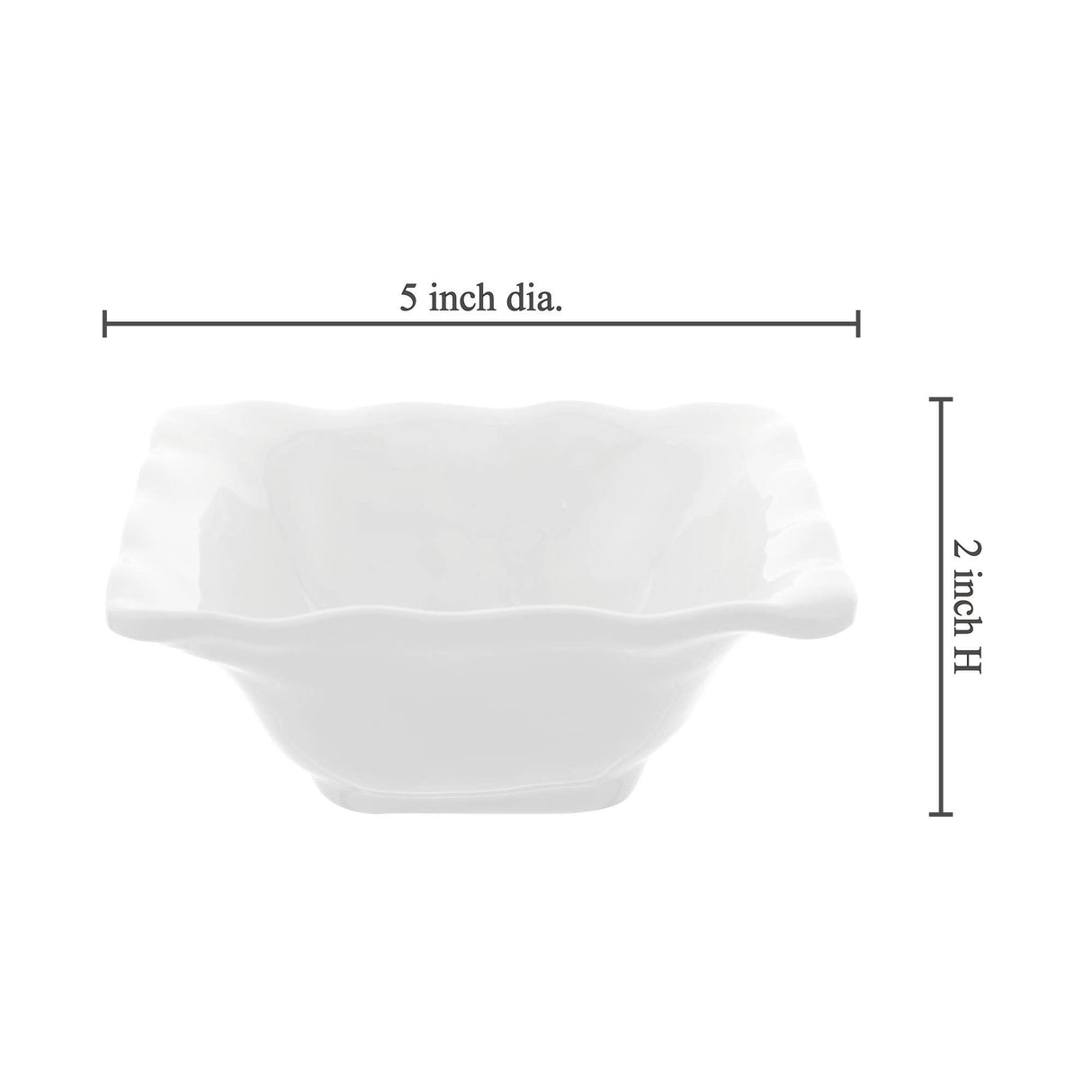 White 5" Melamine Dip Bowl