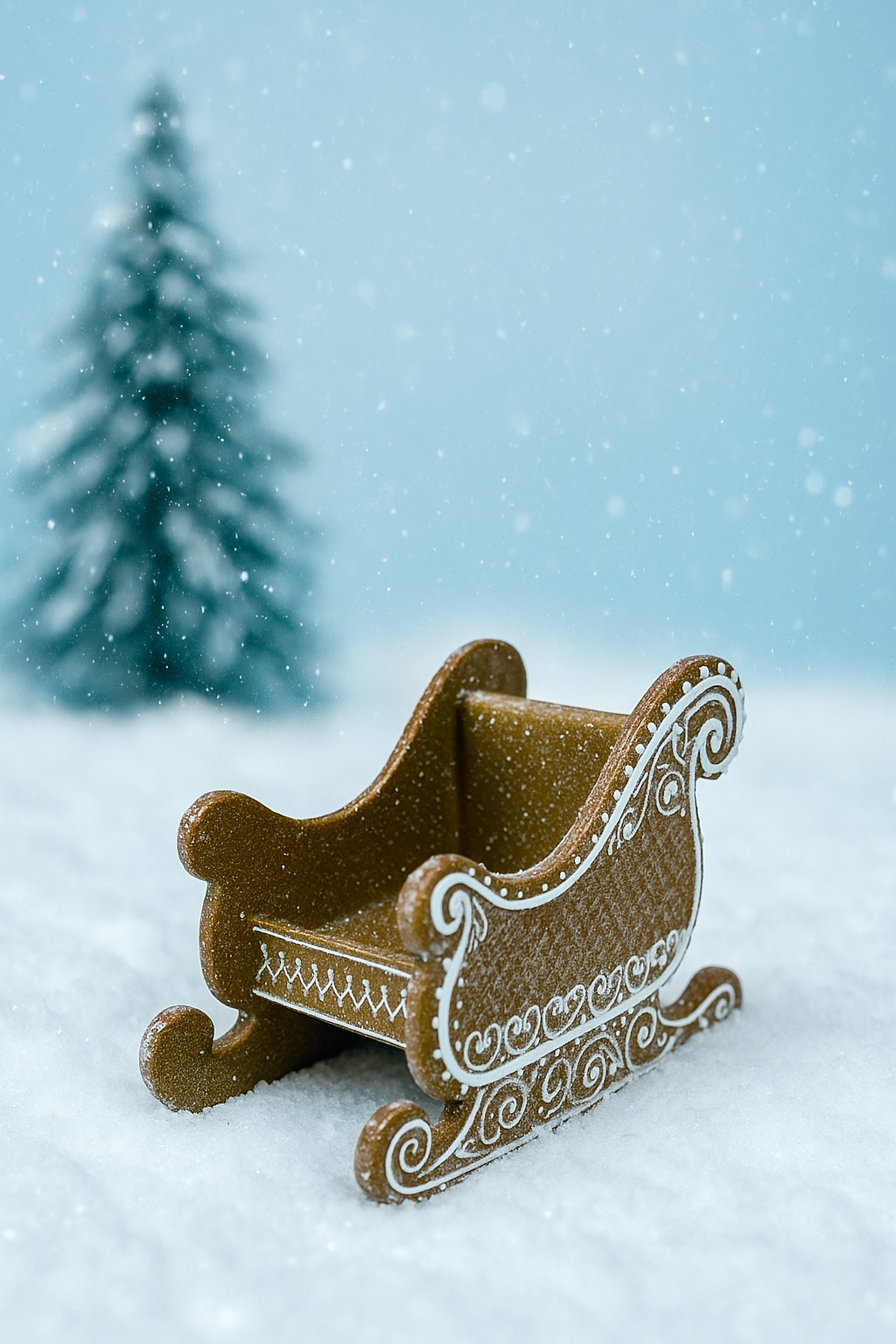 Resin Gingerbread Sled