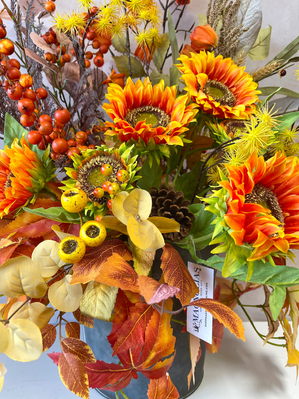 34" Sunny Fall Day Porch Pot