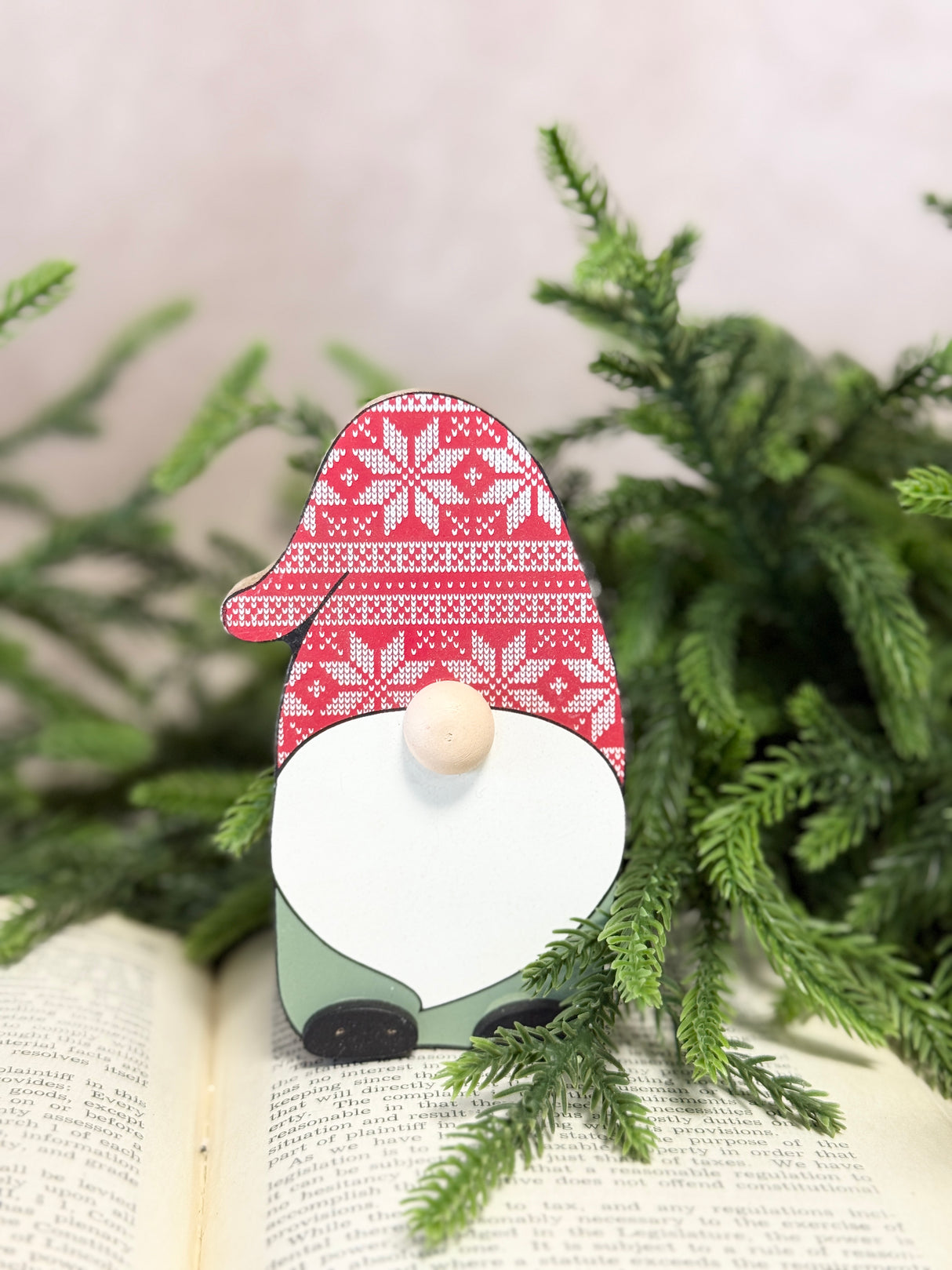 Red Sweater Gnome Sign