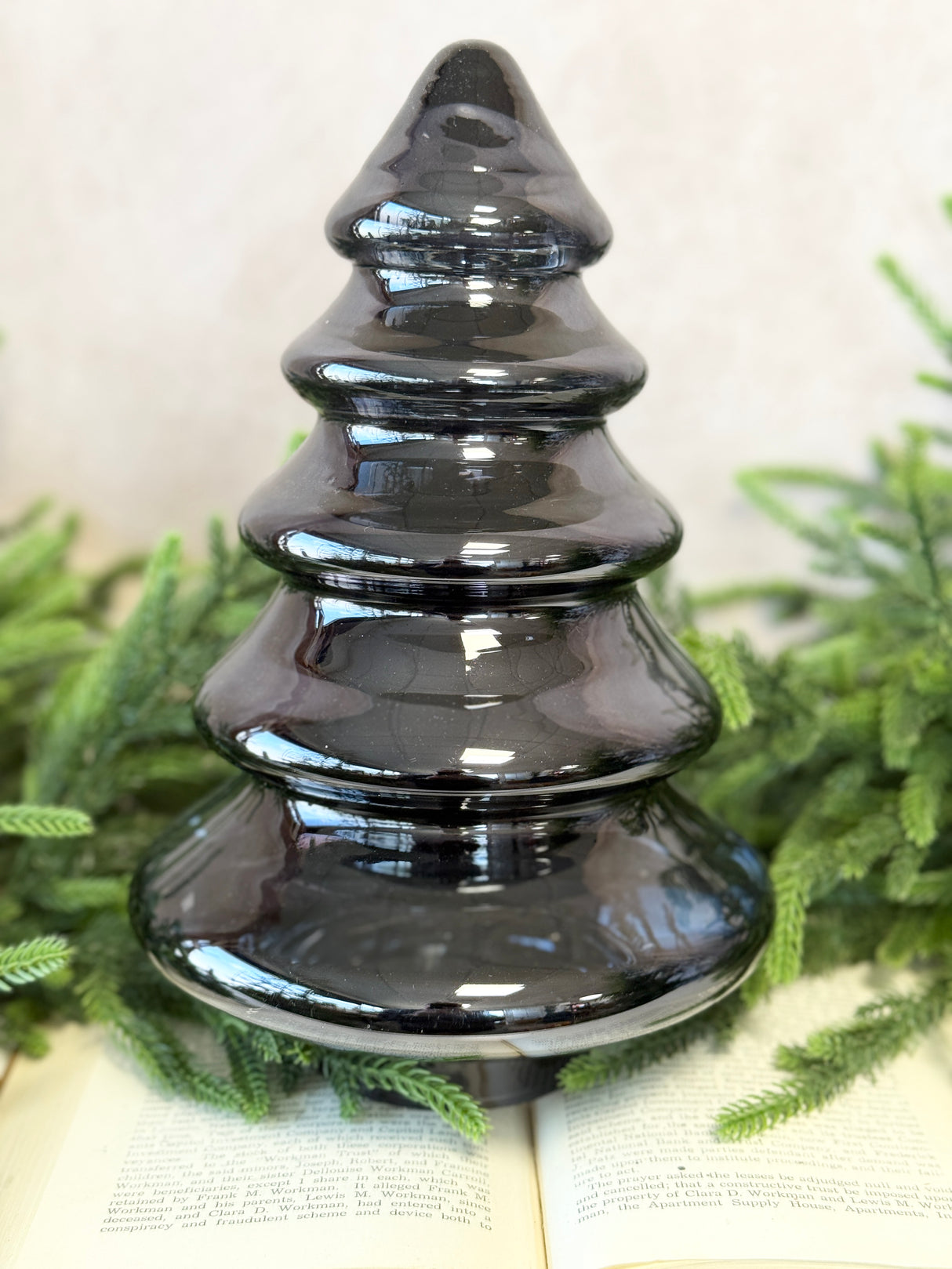 Almeria Black Glass Tree