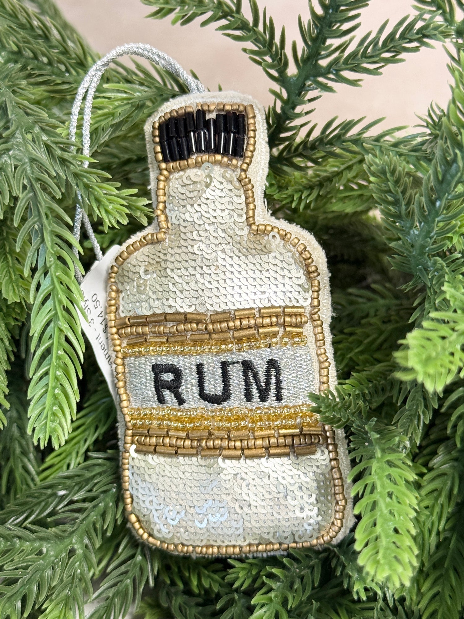 Beaded Liquor Bottle Ornament - 3 Styles