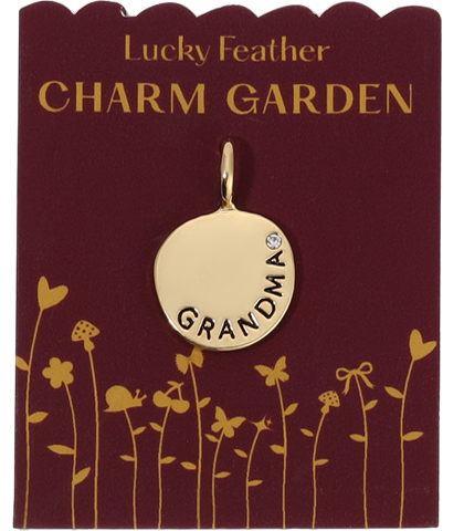 Grandma 14K Gold Charm