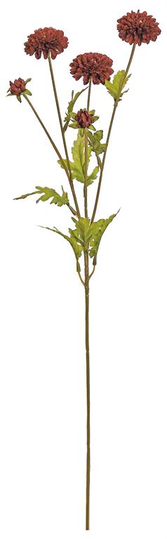 Burgundy Pom-Pom Mum Spray