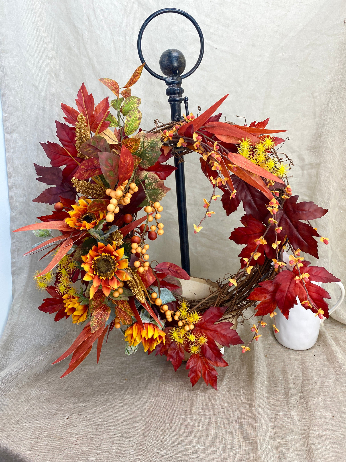 25" Beautiful Fall Day Wreath