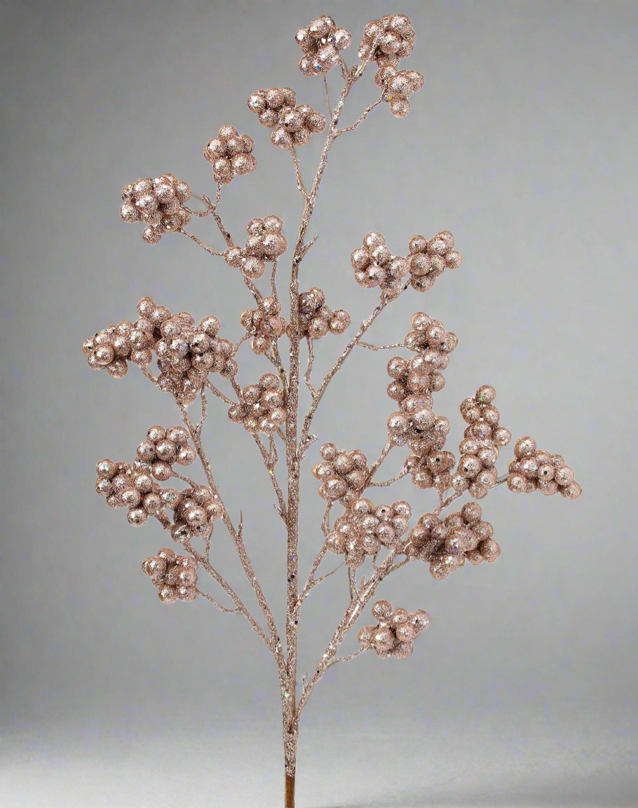 Rose Gold Berry Spray