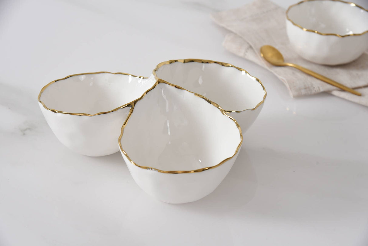 Porcelain 3 Section Server