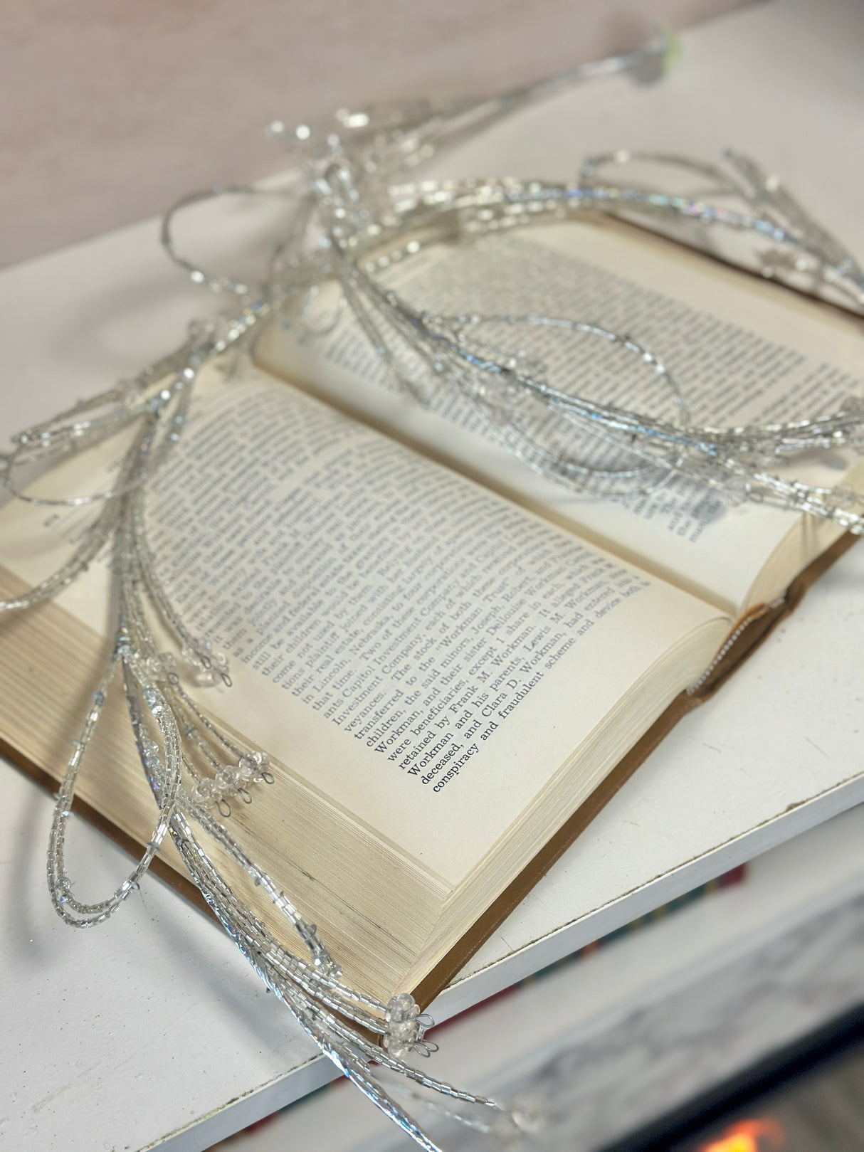 48" Acrylic Bugle Bead Garland