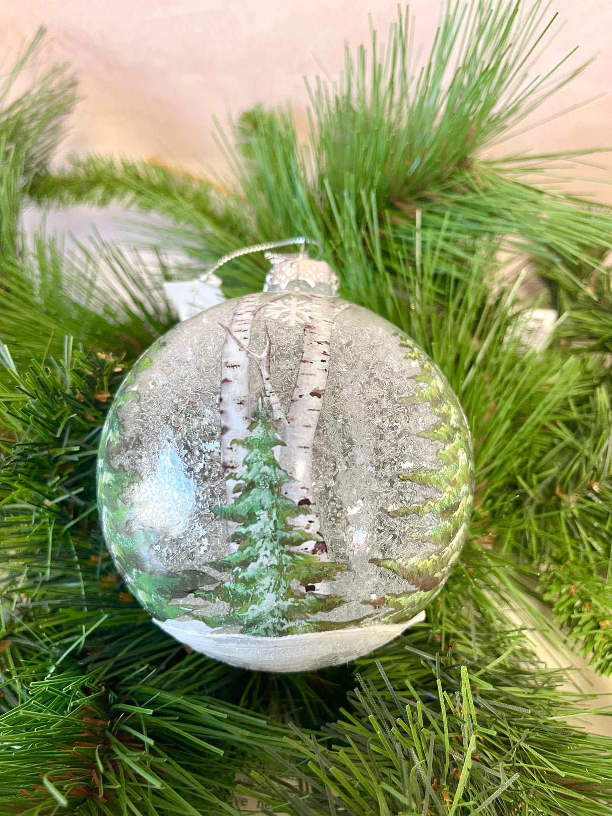 Warm Hearts Glass Ornament