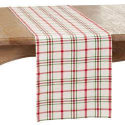 Holiday Party Plaid Table Runner