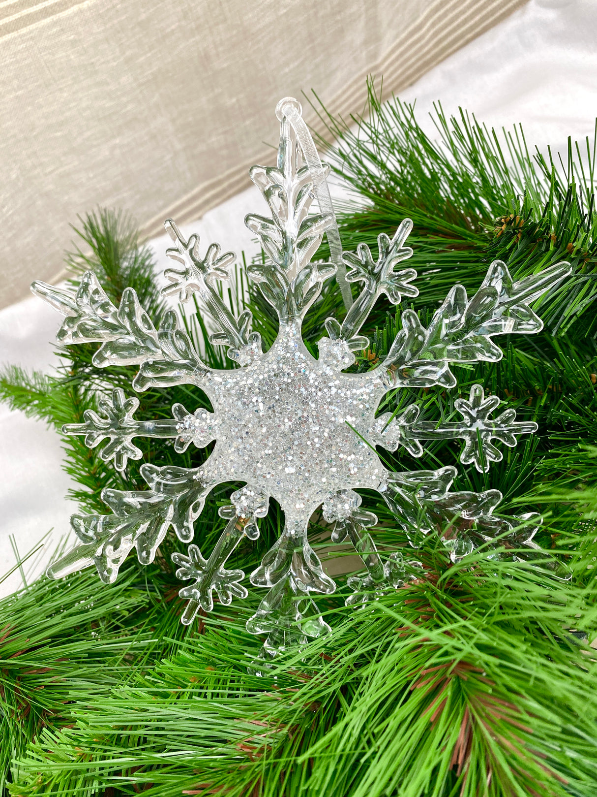 Icy Snowflake Ornament