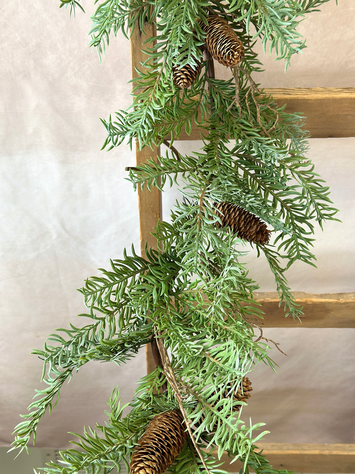 66" All Is Calm Pine Garland
