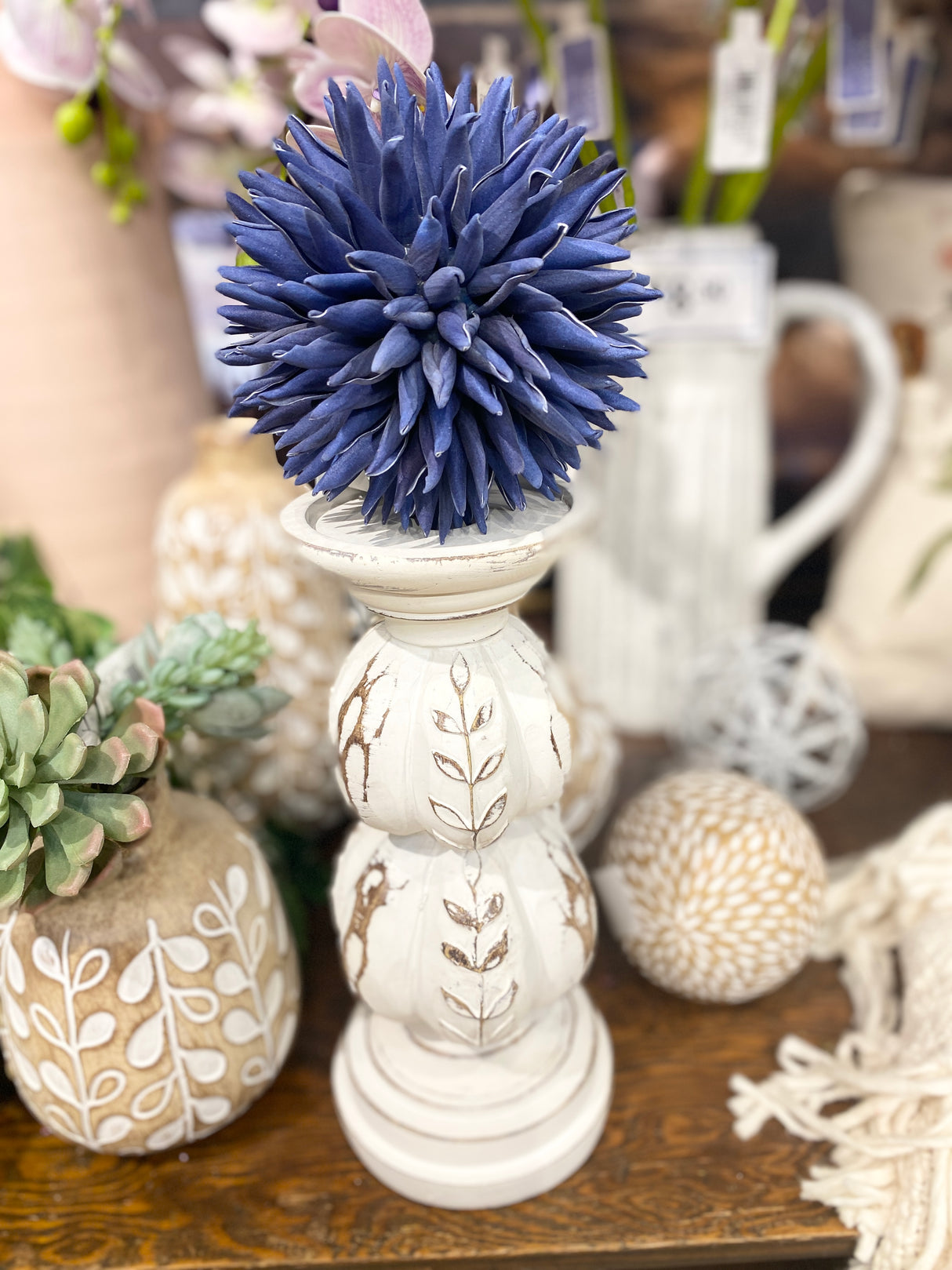 Navy 4.5" Foam Spike Orb