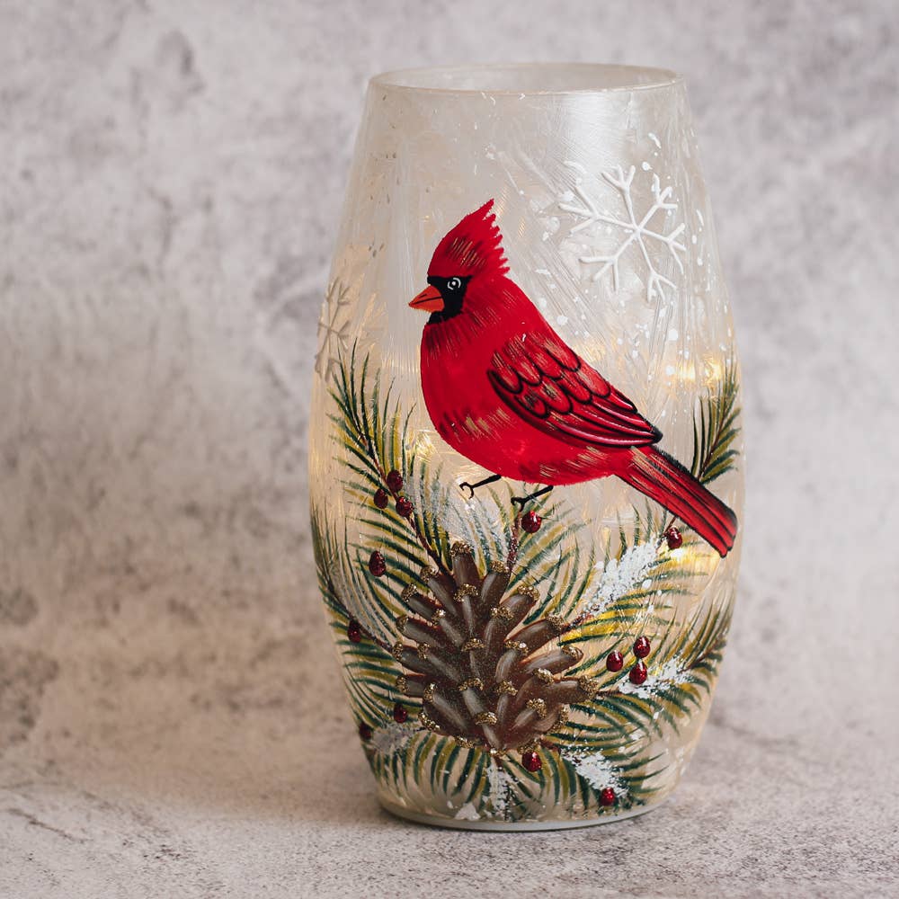 Cardinal Present Lighted Luminary