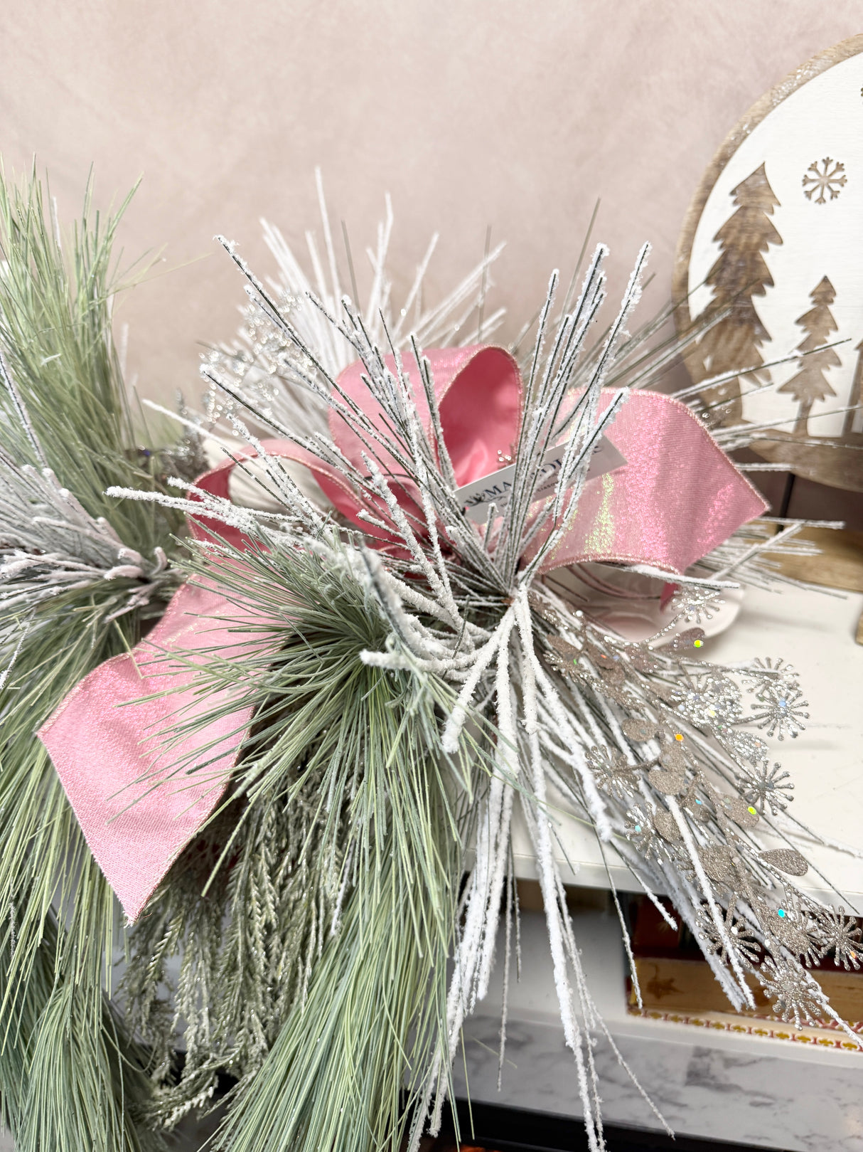 38" Kates Pine Accent Topper