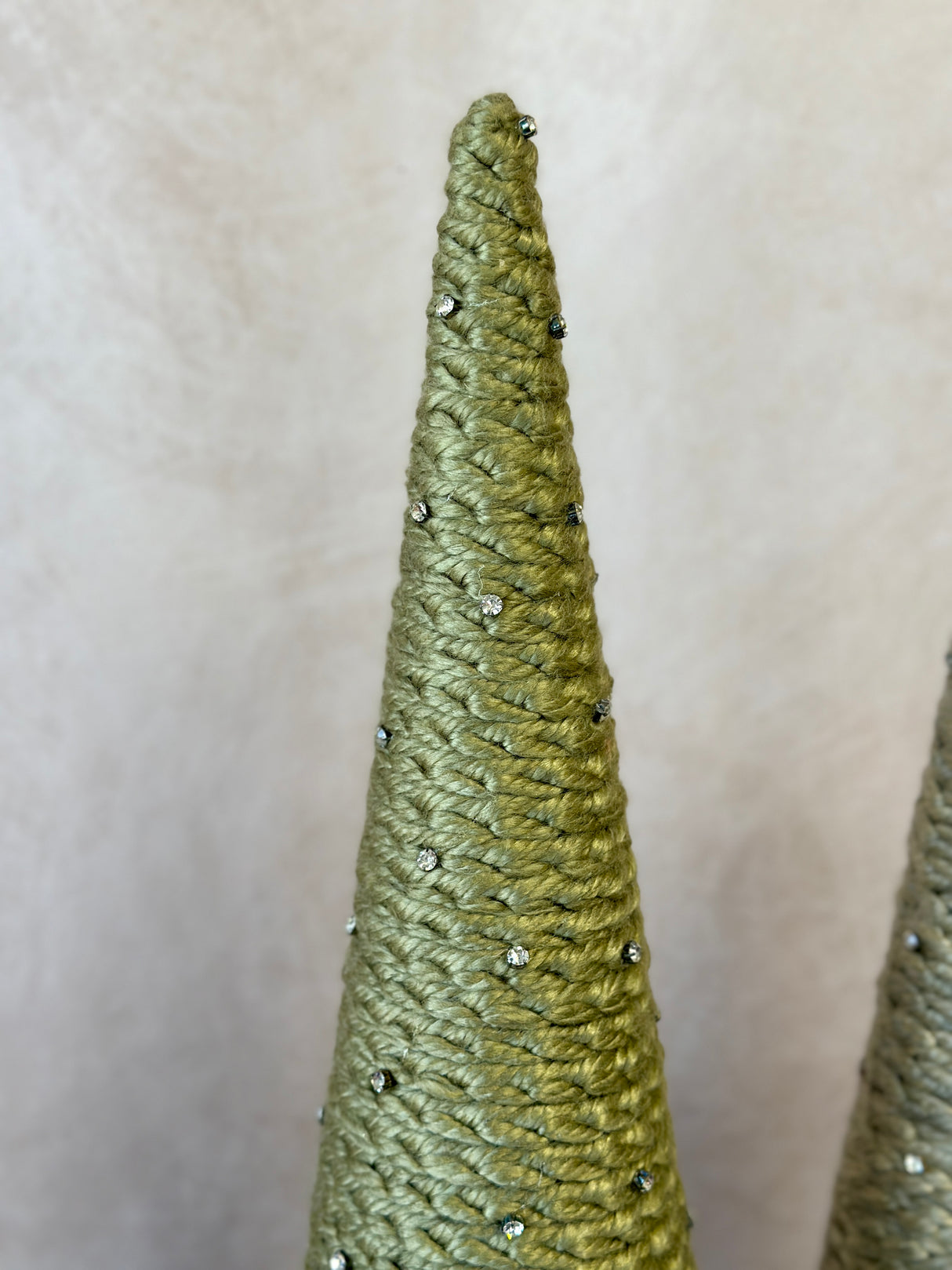 Jewel Yarn Cone Tree Set of 3