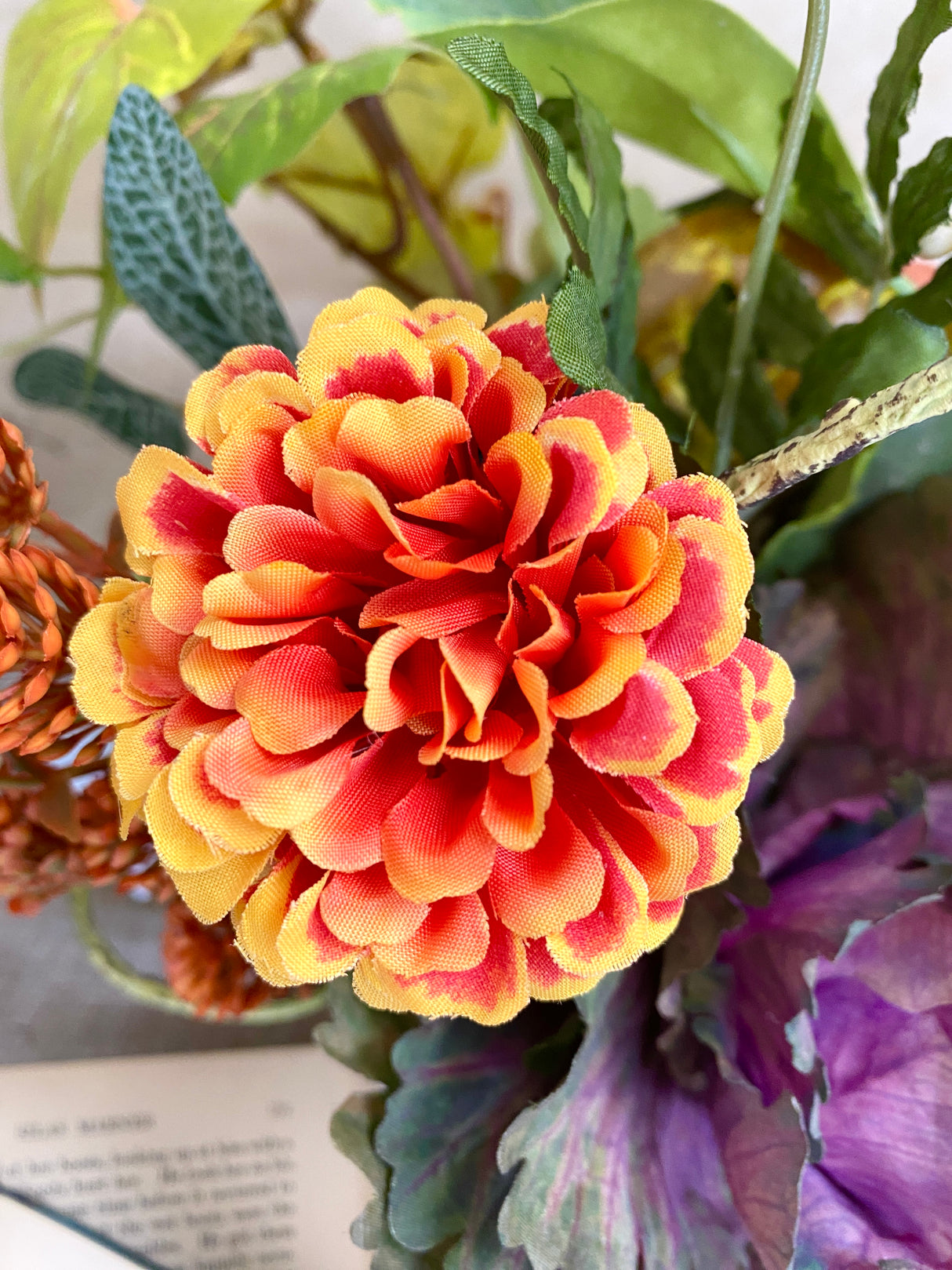 16" Fall Sunset Centerpiece