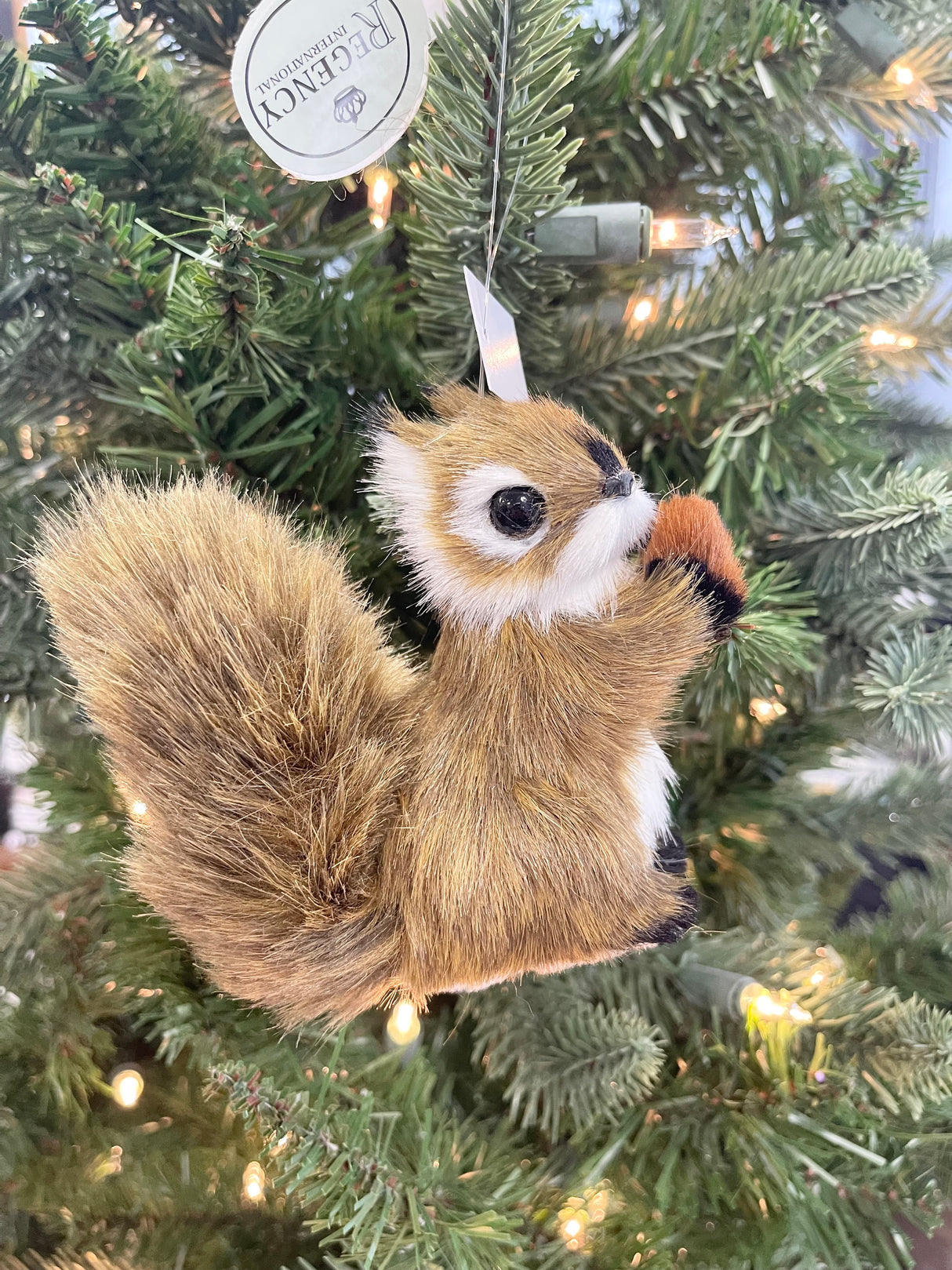 Furry Squirrel Ornament