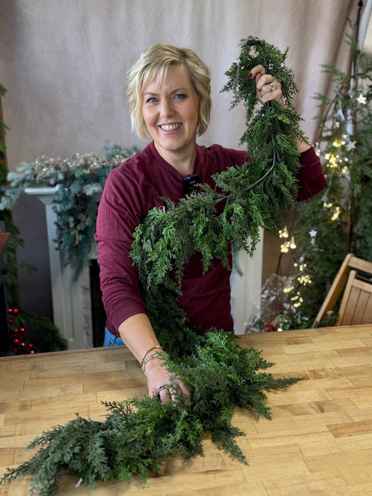 6' Cabin Cedar Garland