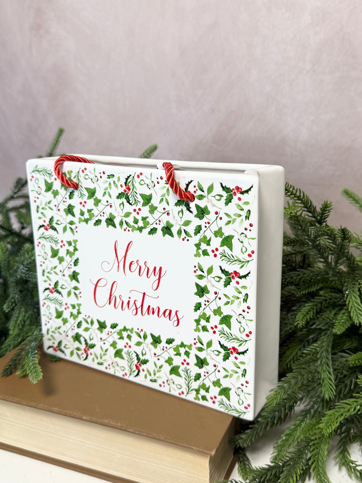 Merry Christmas Ceramic Bag