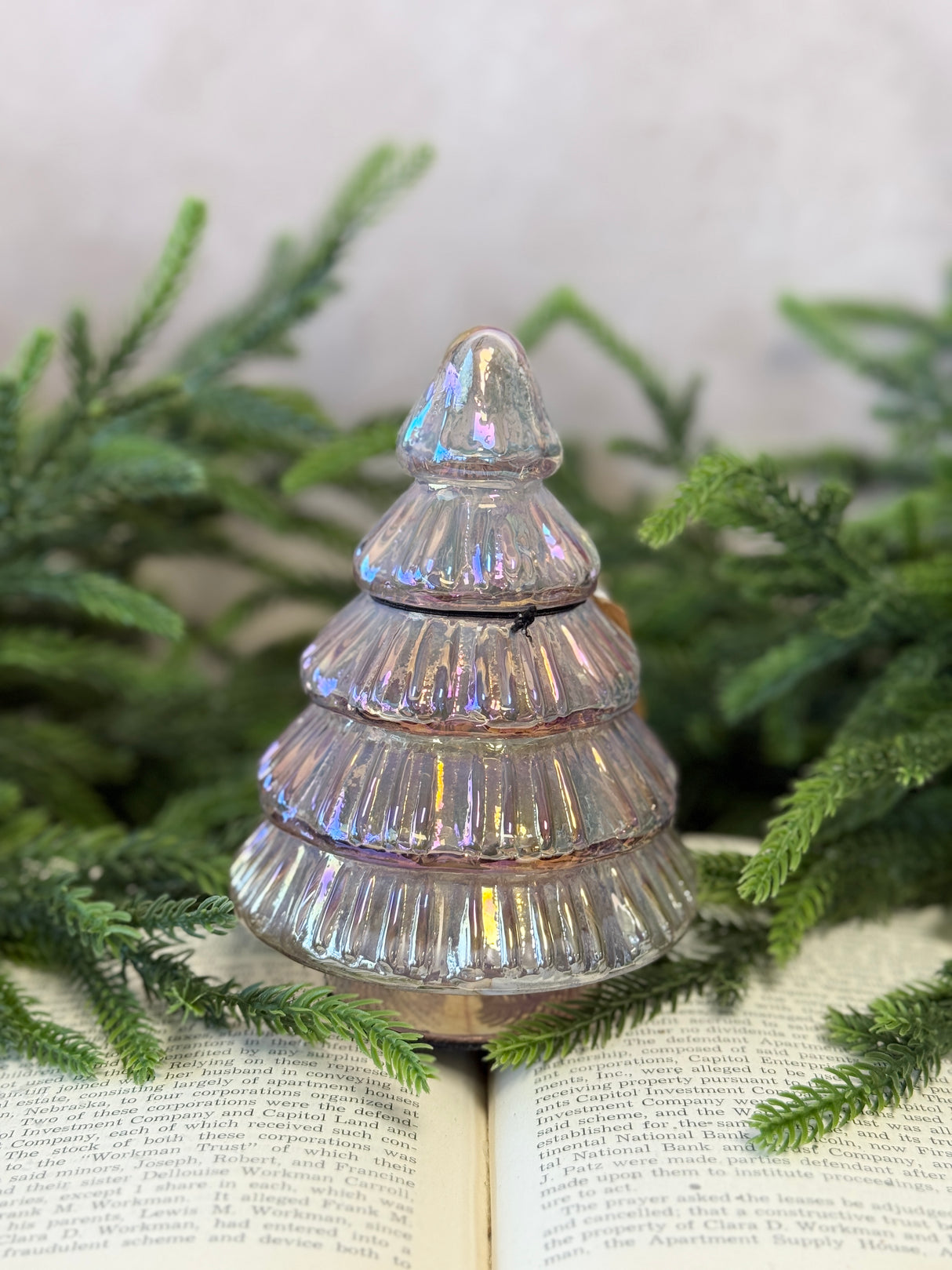 Iridescent Mercury Glass Tree - 4 Colors