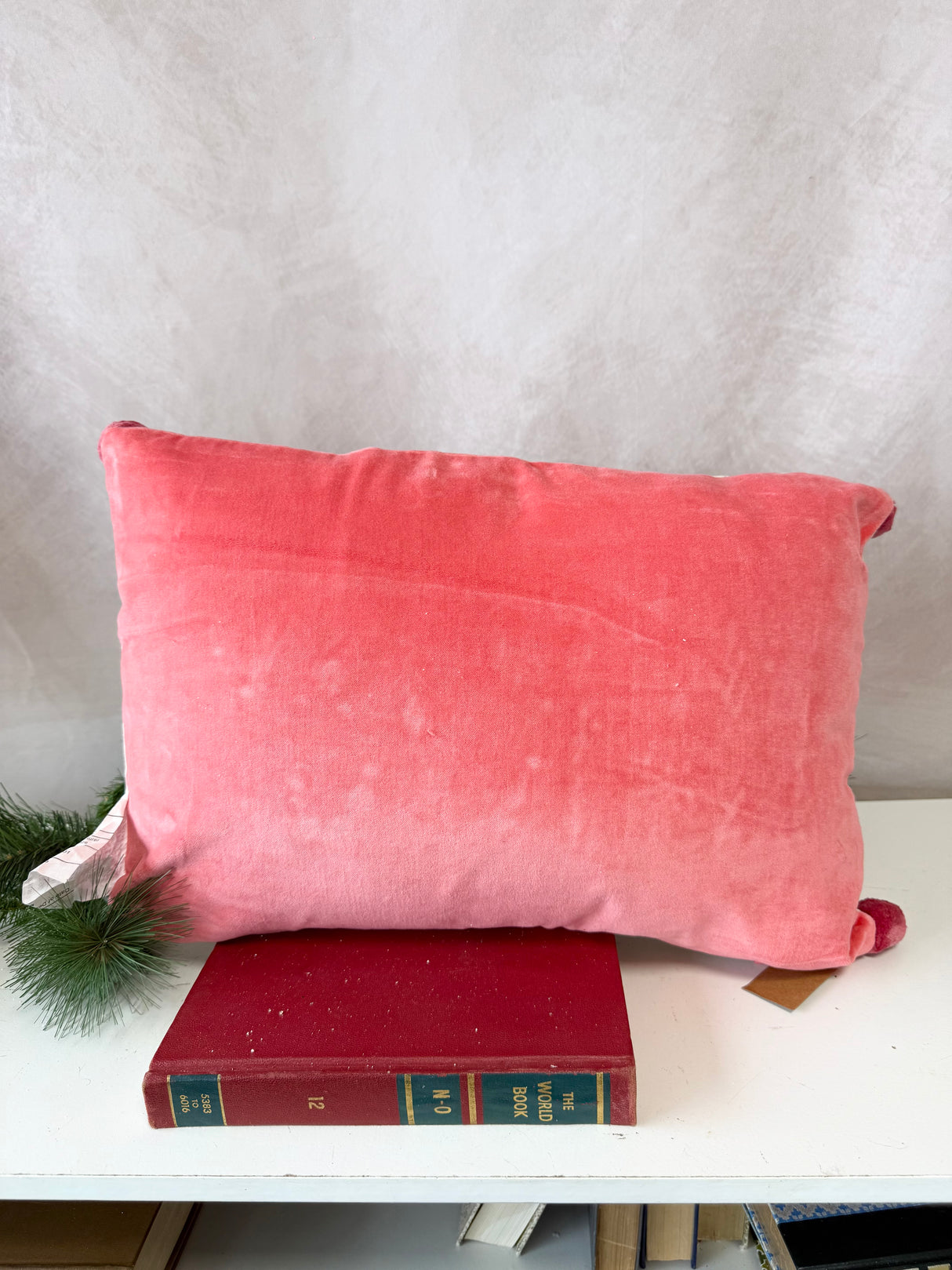 Beaded Embroidery Merry Lumbar Pillow