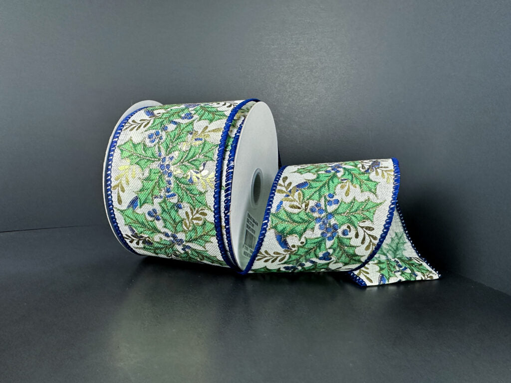 2.5" Golden Holly Ribbon Bolt