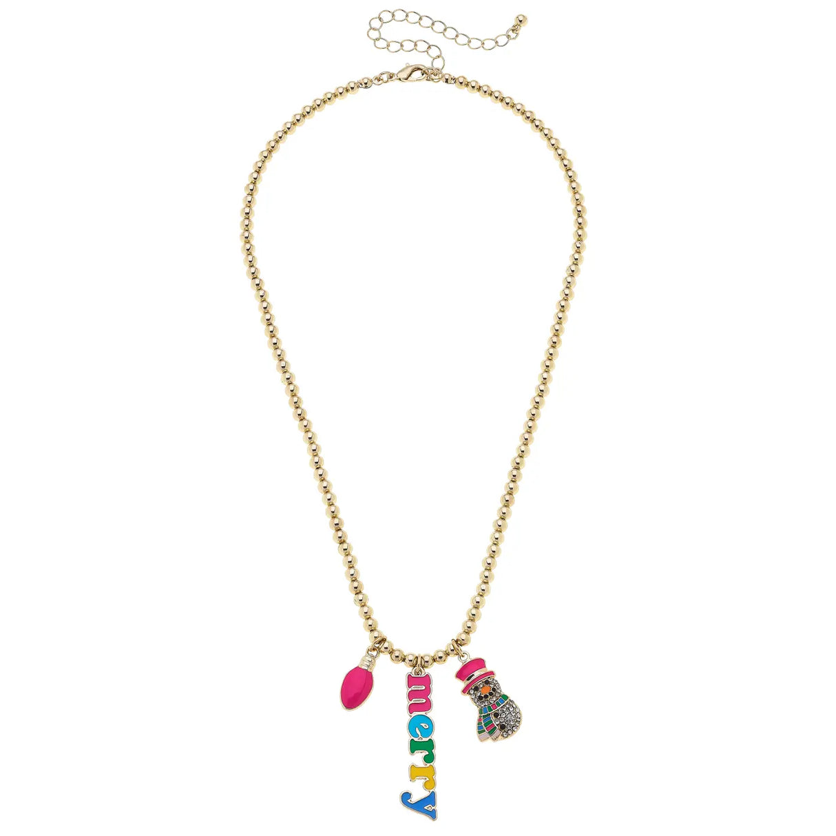 Very Merry Charm Necklace Shiny Gold