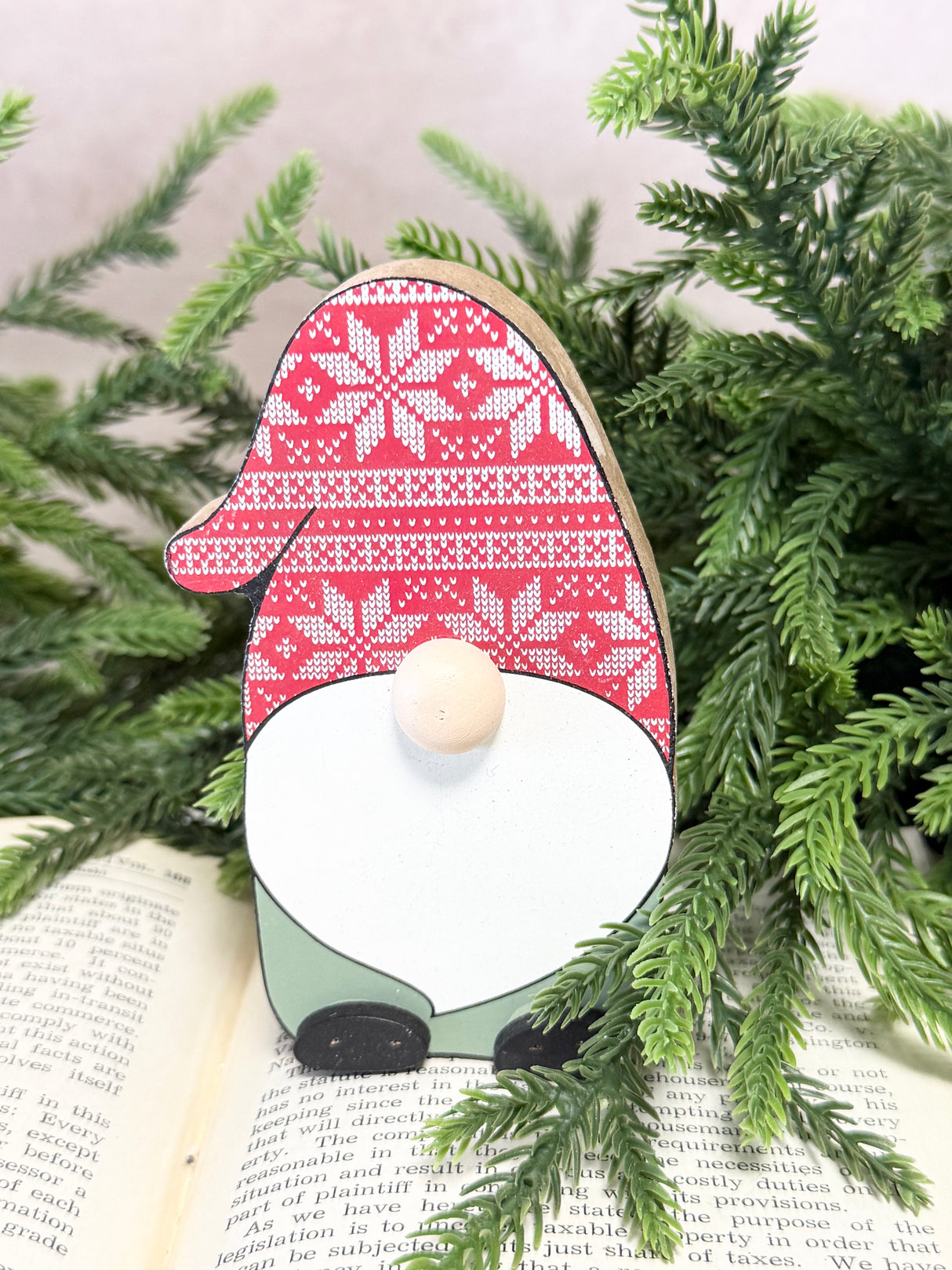 Red Sweater Gnome Sign