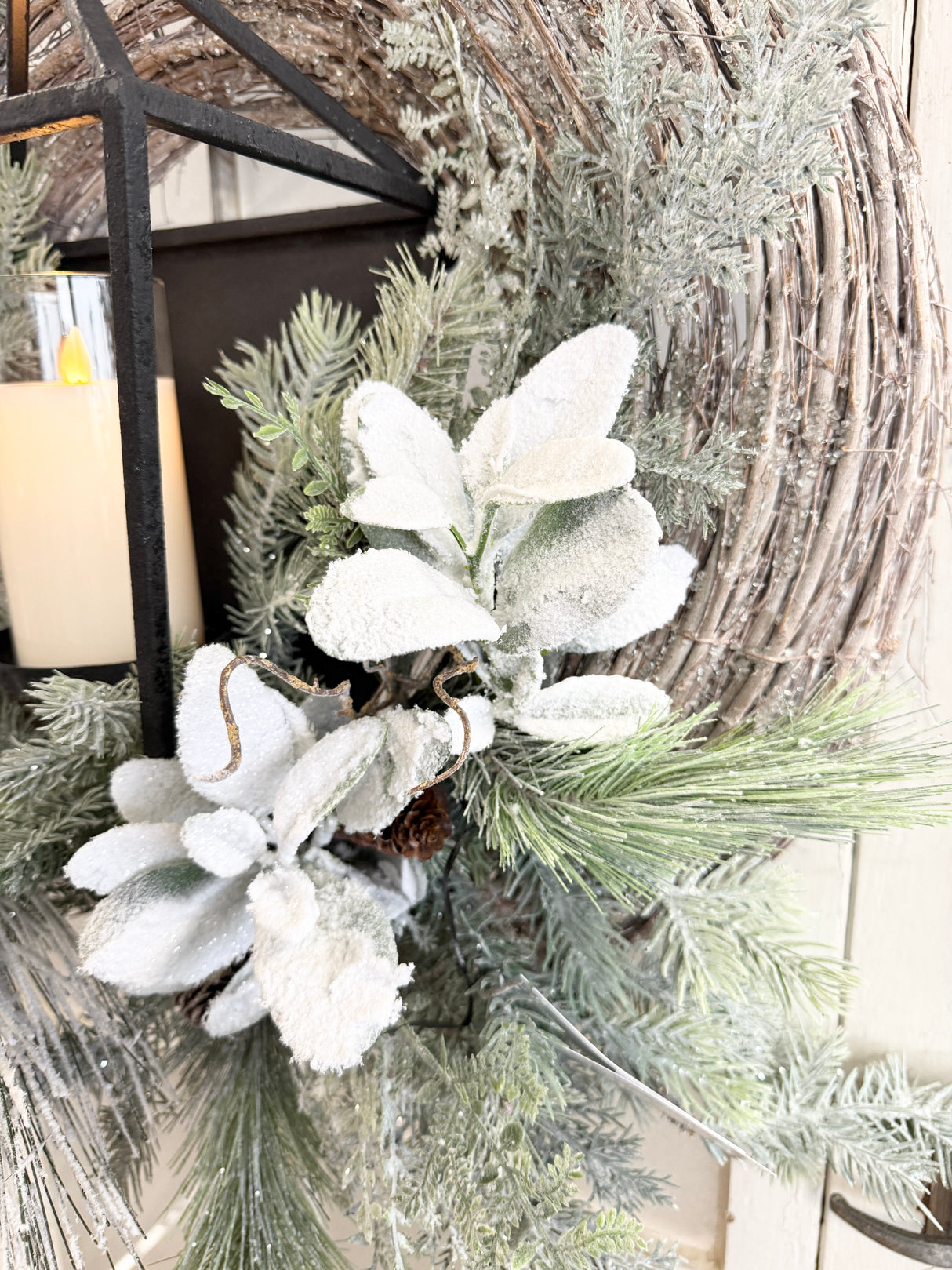 32" Frosty Winters Night Wreath