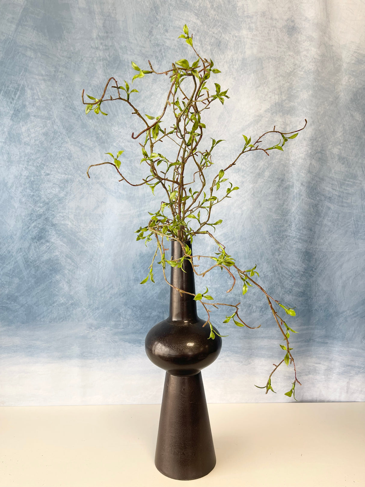 Large Harbor Bronze Metal Vase